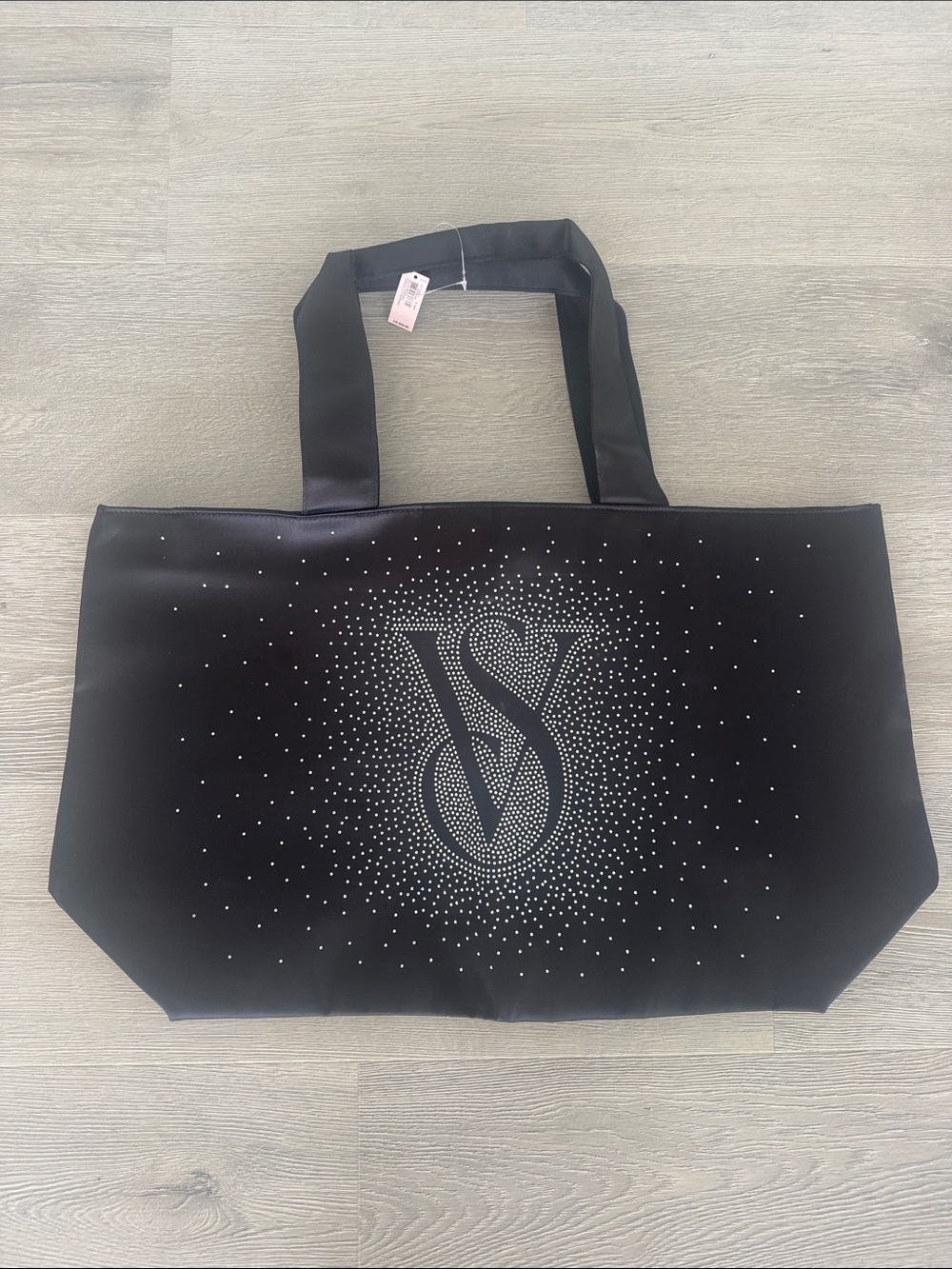 Victoria's Secret Black Tote with Crystal VS Logo